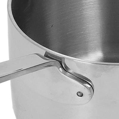 Milk Pan With Dual Pour Spout Stainless Steel Sauce Pot Wood