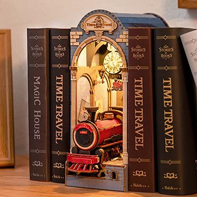 Rolife DIY Book Nook Kit 3D Wooden Puzzle, Bookshelf Insert Decor with LED  DIY Bookend Diorama Miniature Kit Crafts Hobbies Gifts for Adults/Teens  (Time Travel) - Yahoo Shopping