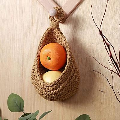 Hanging Wall Baskets, Vegetable Baskets, Jute Hanging Fruit