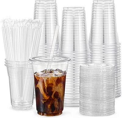 SHOPDAY Disposable Plastic Cups with Lids 8oz Clear Plastic Cups 100 Pack,  Cold Drink Containers Party Cups for Beverage Coffee Soda Juice Smoothie -  Yahoo Shopping