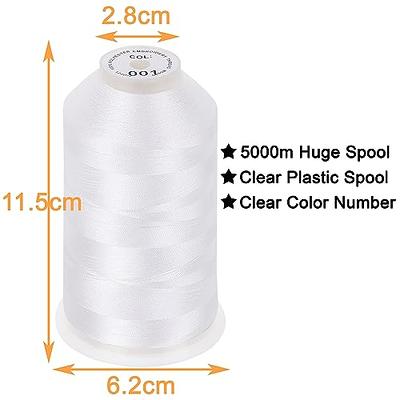 New brothread - 20 Options - 8 Snap Spools of 1000m Each Polyester  Embroidery Machine Thread with Clear Plastic Storage Box for Embroidery &  Quilting