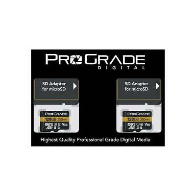 ProGrade Digital 256GB UHS-II microSDXC Memory Card with SD Adapter