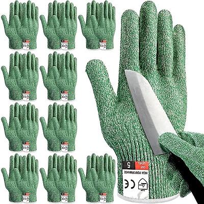 mearens Cut Resistant Gloves, Food Grade Safety Gloves Kitchen Anti Cut  Gloves for Cutting, Level 5 Proof Cutting Work Gloves