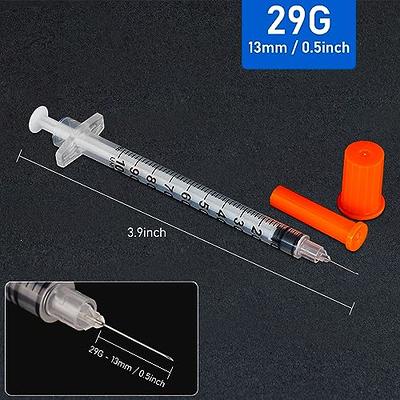 1ml 29Ga 13mm/0.5Inch Syringe with Needle, Disposable Individual Package of  20 - Yahoo Shopping