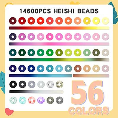 LEUCHTAMOR 96 Colors Clay Beads Bracelet Making Kit,15000Pcs Polymer Heishi  Beads with Charms for Jewelry Making, DIY Arts Friendship Crafts Gifts for