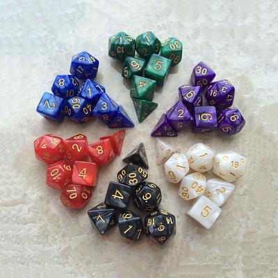 7pcs Dnd Dice Set Acrylic Polyhedral Dungeons Dragon Dice Trpg Games Entertainment World Of Warcraft Yahoo Shopping