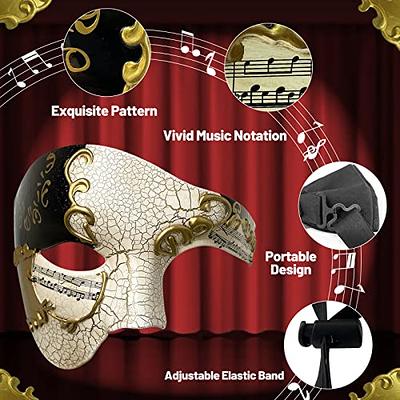 Masquerade Mask For Men Phantom Of The Opera Mask Prom Mardi Gras Haloween  Venetian Half Face Mask - Yahoo Shopping