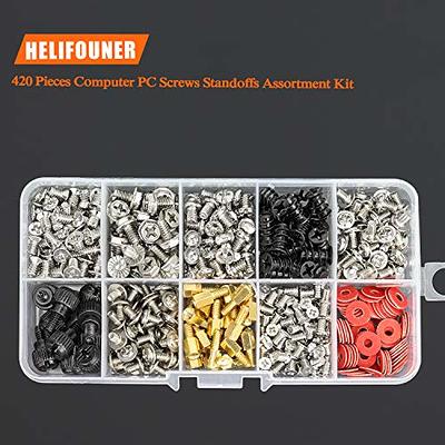 HELIFOUNER 420 Pieces Computer Standoffs Screws Assortment Kit for 2.5 SSD,  Hard Drive, Computer Case, Motherboard, Fan Power Graphics - Yahoo Shopping