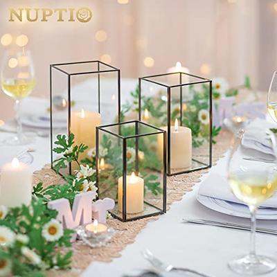 Nuptio Taper Candle Holders In Bulk Black Candlestick Holders Set of 6 