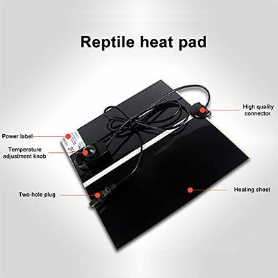 iPower 8x18 Reptile Heating Pad Under Tank Terrarium Heat Mat with  Digital Thermostat Temperature Controller for Small Animals, 1-Pack 