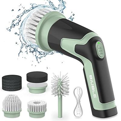 Electric Spin Scrubber, Cordless Cleaning Brush with 8 Replaceable