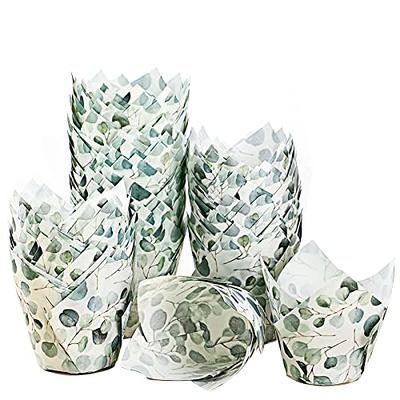 Nordic Paper] 200pcs Tulip Cupcake Liners for baking cups with