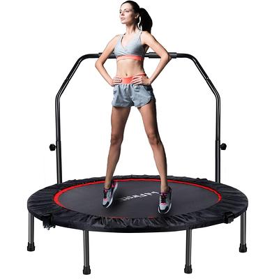 ANCHEER Mini Exercise Trampoline Foldable 40 Adjustable Trampoline  Rebounder, Fitness Trampoline with Handle for Indoor/Garden/Workout Cardio,  Max Load 300lbs (Red) - Yahoo Shopping