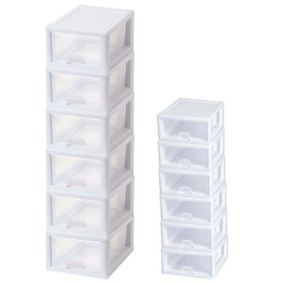 Sterilite 27 Qt. Modular Stacking Storage Drawer Box Containers (4-Pack)