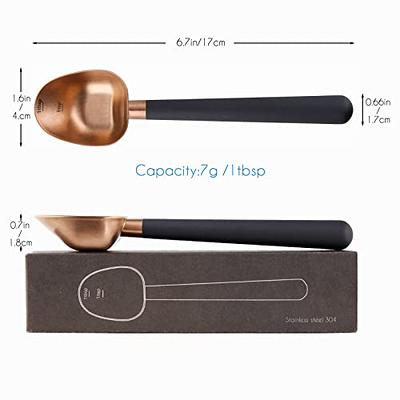 Wood Measuring Spoons S/4 Black