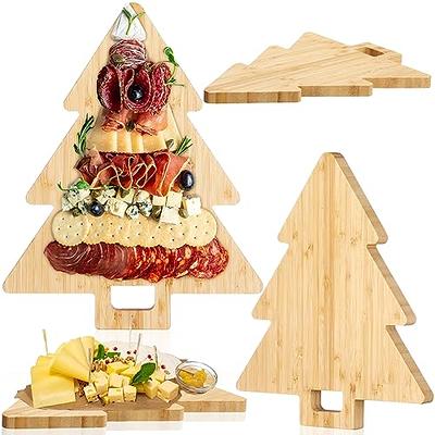 CALISA Acacia Wood Cutting Board with Handle - Cheese Board and Chopping  Board for Meat, Bread, Vegetables