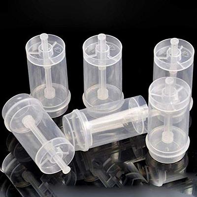 12pcs Round Clear Plastic Container With Lid 