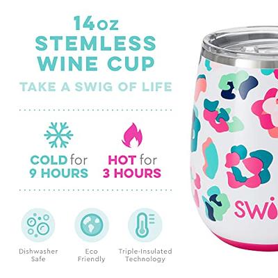 Swig 14oz Wine Tumbler  Insulated Wine Tumbler with Lid, Dishwasher Safe,  Stainless Steel Wine Tumblers for Women, Insulated Wine Cups, Outdoor Wine  Glasses, Travel Wine Glass (A Party Animal) - Yahoo Shopping