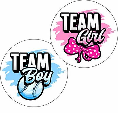 Baby Gender Reveal Glasses - Paper Card Stock Team Boy or Girl Party Photo  Booth Props Kit - 10 Count