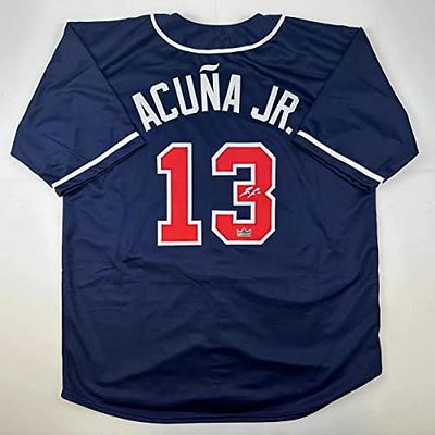 Facsimile Autographed Ronald Acuna Jr. Atlanta Blue Reprint Laser Auto  Baseball Jersey Size Men's XL - Yahoo Shopping