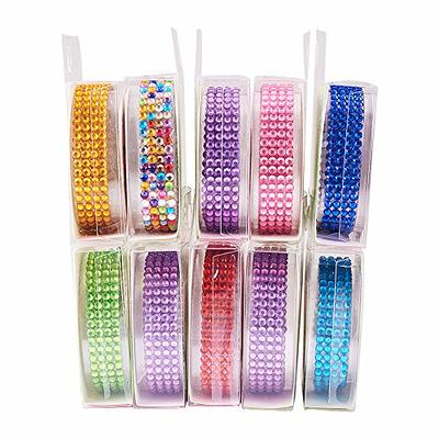 PH PandaHall 10 Rolls 0.5 Wide Rhinestone Stickers Self-Adhesive Bling Craft  Jewels Crystal Gem Stickers Decorative Tape for Crafts Making &  Scrapbooking Mixed Color (19.5 Each roll) - Yahoo Shopping