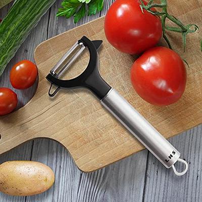 LHS Vegetable Peeler for Kitchen, Stainless Steel Potato Peeler