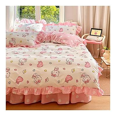 Kids Hello Kitty Bedding Duvet Cover Bedding Set COTTON Twin Full/Queen,  King