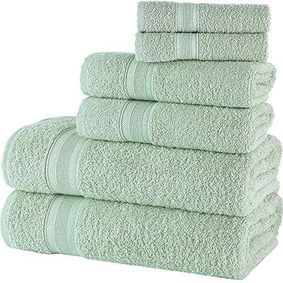 White Classic Luxury White Hand Towels - Soft 100% Cotton High Absorbent  Hotel Hand Towels for Bathroom, 16x30 in | 6-Pack