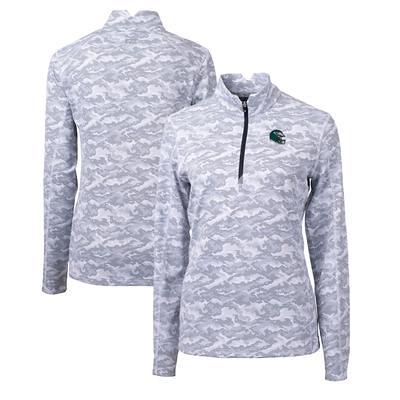 Women's Cutter & Buck Gray Philadelphia Eagles Helmet Logo Vapor Water Repellent Stretch Full-Zip Rain Jacket Size: Extra Large