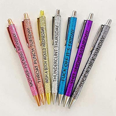 Motivational Badass Pen Set, Funny Pens Swear Word Daily Pen Set, Swear  Word Daily Ballpoint Pen Set, Cute Pens Office Supplies, Can Be as Gift  (Shit