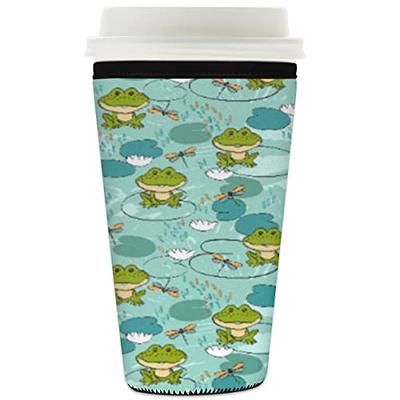 Frog Reusable Iced Coffee Sleeve 30 oz Neoprene Cold Coffee Cup