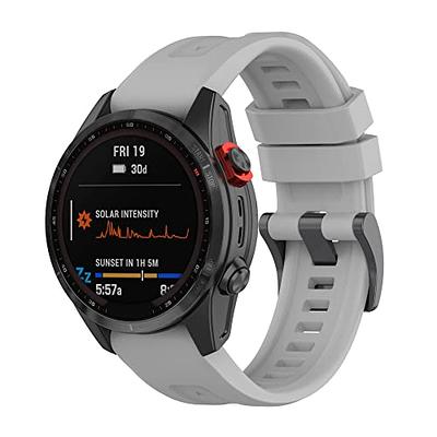 Fit for Garmin Fenix 7 Bands, Fenix 6/ Fenix 5 Quickfit Silicone