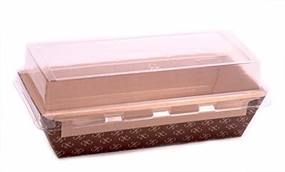 Avant Grub Baking Pan Chef Grade 8x4in 1Lb Paper Loaf Pans 10 Pk. Elegant  Disposable Bakeable