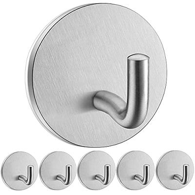 Cabilock 6 pcs Sticky Wall Hooks Wall Mounted Hook Wall Mount Towel Hooks  Towel Hanger Resin Wall Hooks Decorative Adhesive Hooks Door Wall Mounted