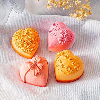 8 Pcs Rose Flower Silicone Mold Valentine Chocolate Heart Mold 3D Handmade  Heart Candle Mold Love Silicone Mold DIY Heart Soap Molds for Wedding  Valentine's Day Cake Chocolate Dessert Decoration : 