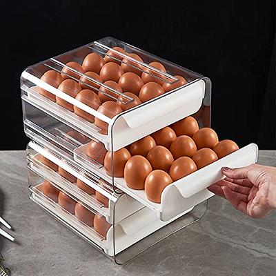 Egg Container for Refrigerator,15 Grid Egg Holder for 15 Deviled