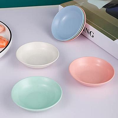 youngever 9 pack plastic sauce dishes, dipping sauce bowls, plastic dipping  containers, rainbow colors