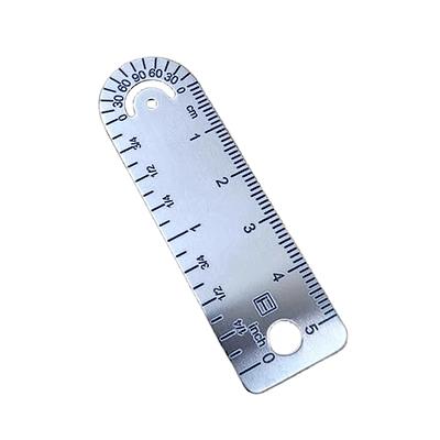 HARFINGTON Stainless Steel Ruler 24 Inch 60cm Metric English Ruler with  Conversion Table Small Metal Ruler Set Straight Edge Millimeter Ruler  Measurements Tools for Measuring Drawing 