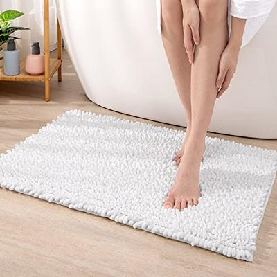 Bath Mat Rug Non Slip Super Absorbent Thin Bathroom Rugs Fit Under Door  Washable Bathroom Floor Mats Shower Rug for in Front of Bathtub Shower Room