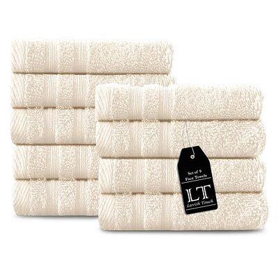 Heritage 6 Piece 100% Cotton Washcloth Towel Set Charisma Color