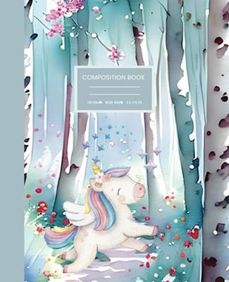 My Anime Composition Notebook: Cute Anime Themed Comp Book Diary Journal  For Students Wide Ruled Lined Paper 110 Pages (55 Sheets) 8,25 x 11 inches