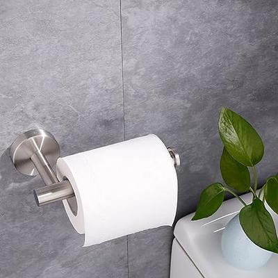 1pc Toilet Paper Holder, Stainless Steel Wall Mount Bathroom Tissue Holder,  Fit For Mega Roll