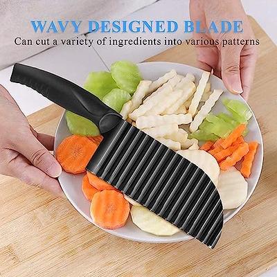 French Fries Cutter Potato Slicer Wavy Knife Wave Chopper Serrated