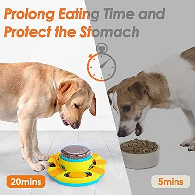 2 Levels Dog Puzzle Toys, Slow Feeder Dog Bowls for Small/Medium