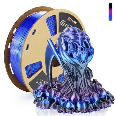 Tri-Color Magic Silk PLA 3D Printer Filament, 1.75mm (± 0.03 mm