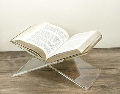 6 Packs Clear Acrylic Book Stand,transparent Book Display Stand, Book  Stands For Display, Acrylic Bookshelf