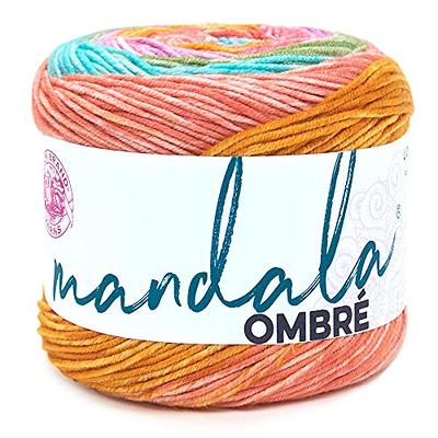 Lion Brand Yarn Mandala Ombré Yarn with Vibrant Colors, Soft Yarn