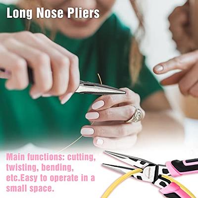 DURATECH 4-Piece Extra Long Needle Nose Pliers Set