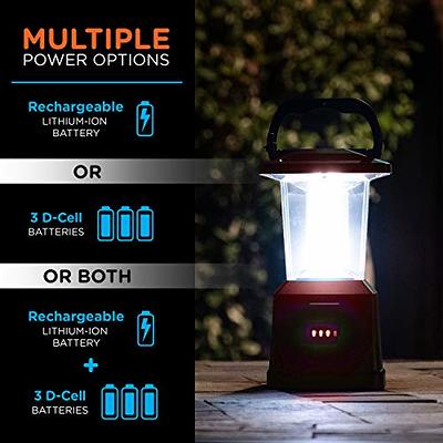 Led Outdoor Lantern With Usb Charging Red - Enbrighten : Target