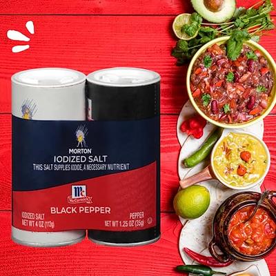 Great Value Black Pepper & Iodized Salt, 5.25 oz 